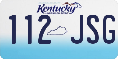 KY license plate 112JSG
