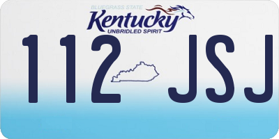 KY license plate 112JSJ