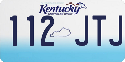 KY license plate 112JTJ