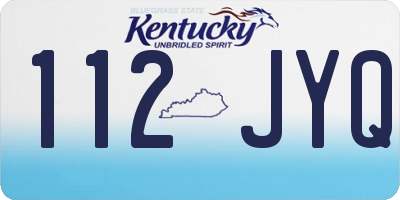 KY license plate 112JYQ