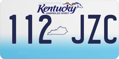 KY license plate 112JZC