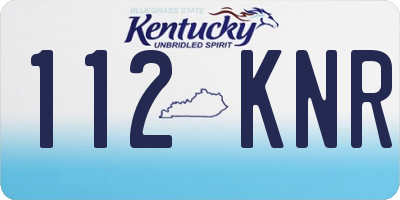 KY license plate 112KNR