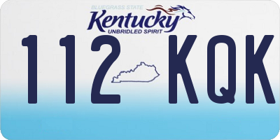 KY license plate 112KQK