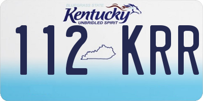 KY license plate 112KRR