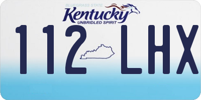 KY license plate 112LHX