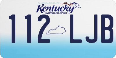 KY license plate 112LJB