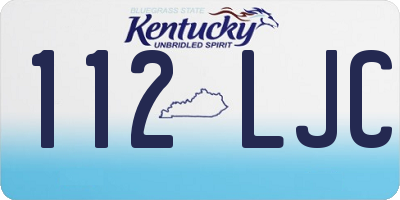 KY license plate 112LJC