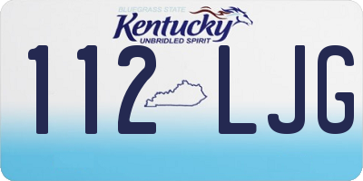 KY license plate 112LJG