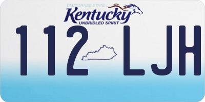 KY license plate 112LJH