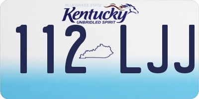 KY license plate 112LJJ