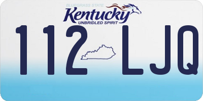 KY license plate 112LJQ
