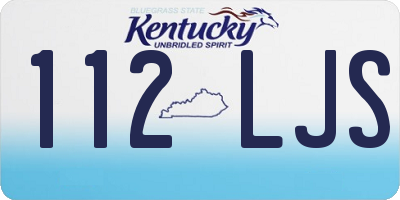 KY license plate 112LJS