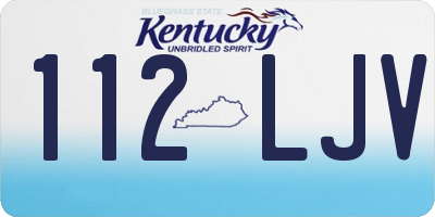 KY license plate 112LJV
