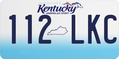 KY license plate 112LKC