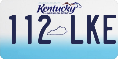 KY license plate 112LKE