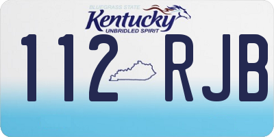 KY license plate 112RJB