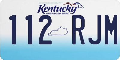 KY license plate 112RJM