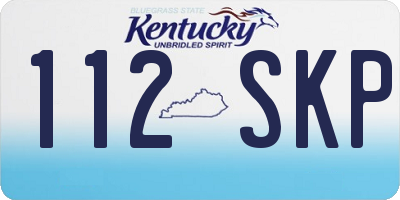 KY license plate 112SKP