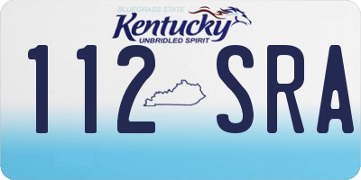 KY license plate 112SRA