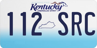 KY license plate 112SRC