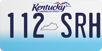 KY license plate 112SRH