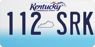 KY license plate 112SRK