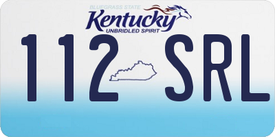 KY license plate 112SRL