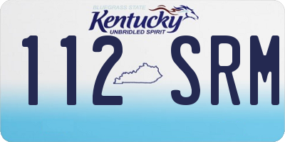KY license plate 112SRM