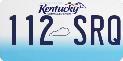KY license plate 112SRQ