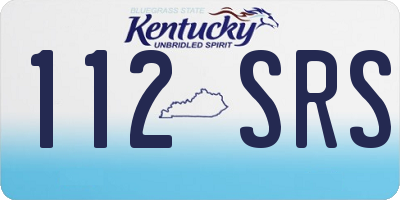 KY license plate 112SRS