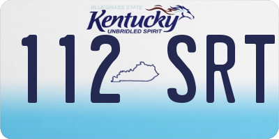 KY license plate 112SRT
