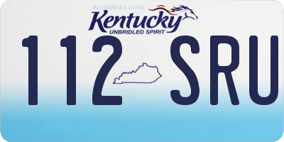 KY license plate 112SRU