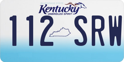 KY license plate 112SRW