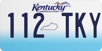 KY license plate 112TKY