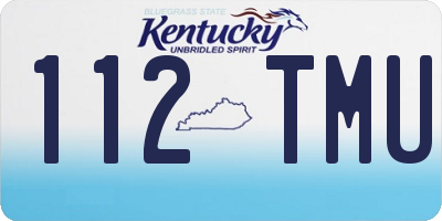 KY license plate 112TMU