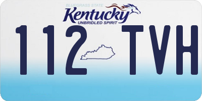 KY license plate 112TVH