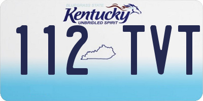 KY license plate 112TVT