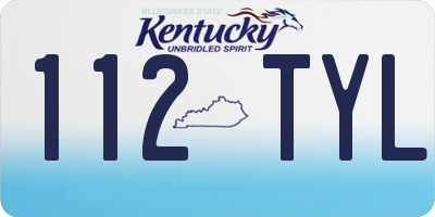 KY license plate 112TYL