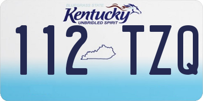 KY license plate 112TZQ