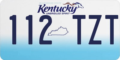 KY license plate 112TZT