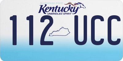 KY license plate 112UCC