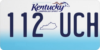 KY license plate 112UCH