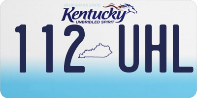 KY license plate 112UHL
