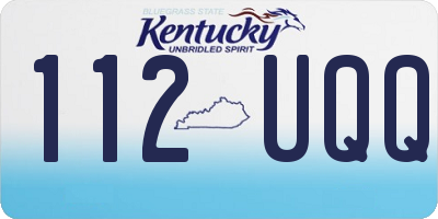 KY license plate 112UQQ