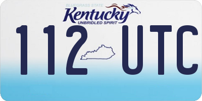 KY license plate 112UTC