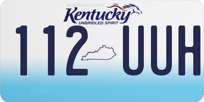 KY license plate 112UUH