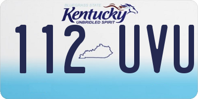 KY license plate 112UVU