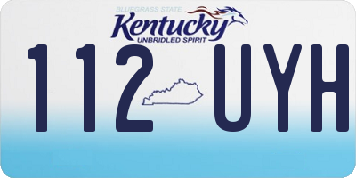KY license plate 112UYH