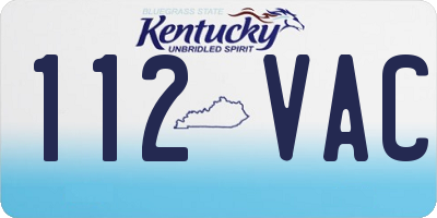 KY license plate 112VAC