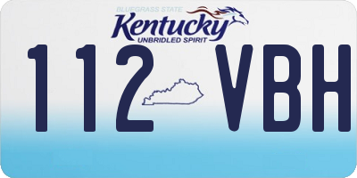 KY license plate 112VBH